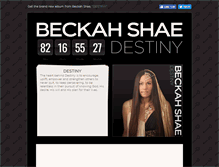 Tablet Screenshot of destiny.beckahshae.com